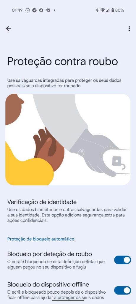 Android Google segurança Verificação identidade