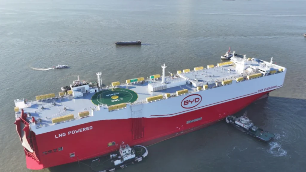 BYD Shenzhen é o navio de carga mais eficiente mundo para “atacar” a Europa