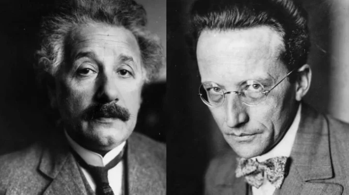 Imagem Albert Einstein e Erwin Schrödinger