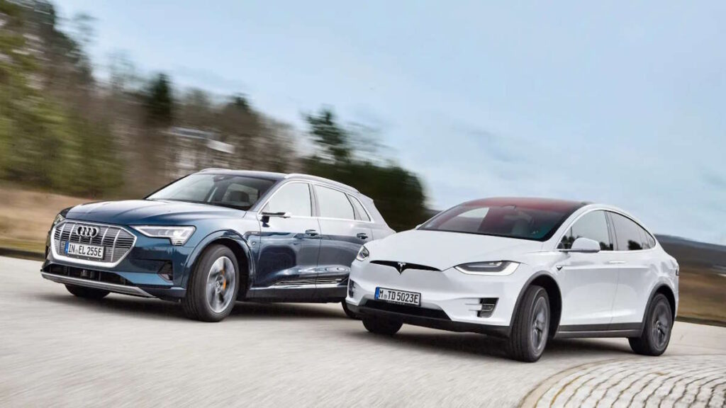 Tesla Audi carros elétricos vendas