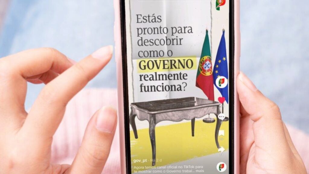Governo de Portugal lançou a sua conta oficial no TikTok, @gov_pt