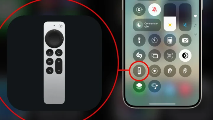 Imagem telecomando Apple