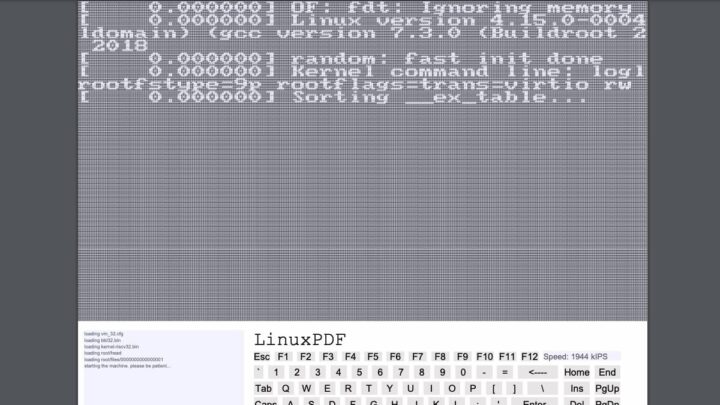 Linux dentro de um ficheiro PDF? Parece louco, mas existe...