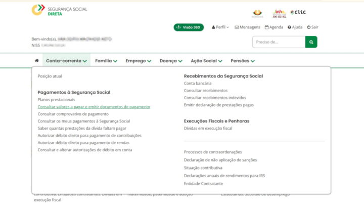 Pagamento na Segurança Social Direta