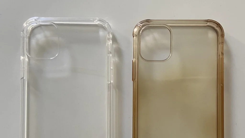 Porque é que as capas transparentes de smartphone ficam amarelas com o tempo?