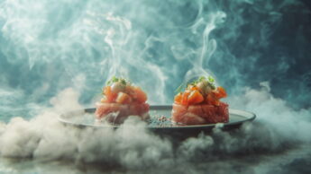 Imagem de comida (sushi) gerada por IA