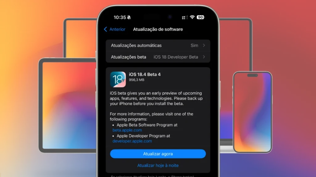 Apple lançou o iOS 18.4 beta 4 para programadores e trouxe novidades