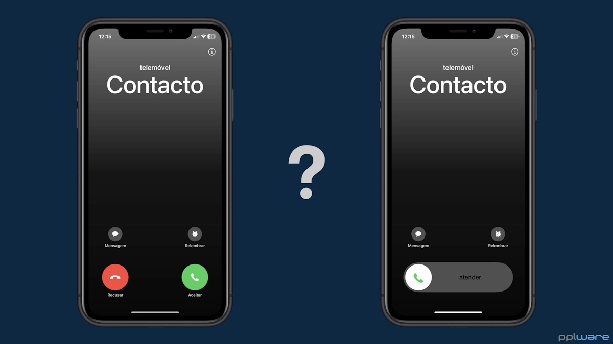 Porque é que o iPhone tem duas formas diferentes de responder a chamadas?