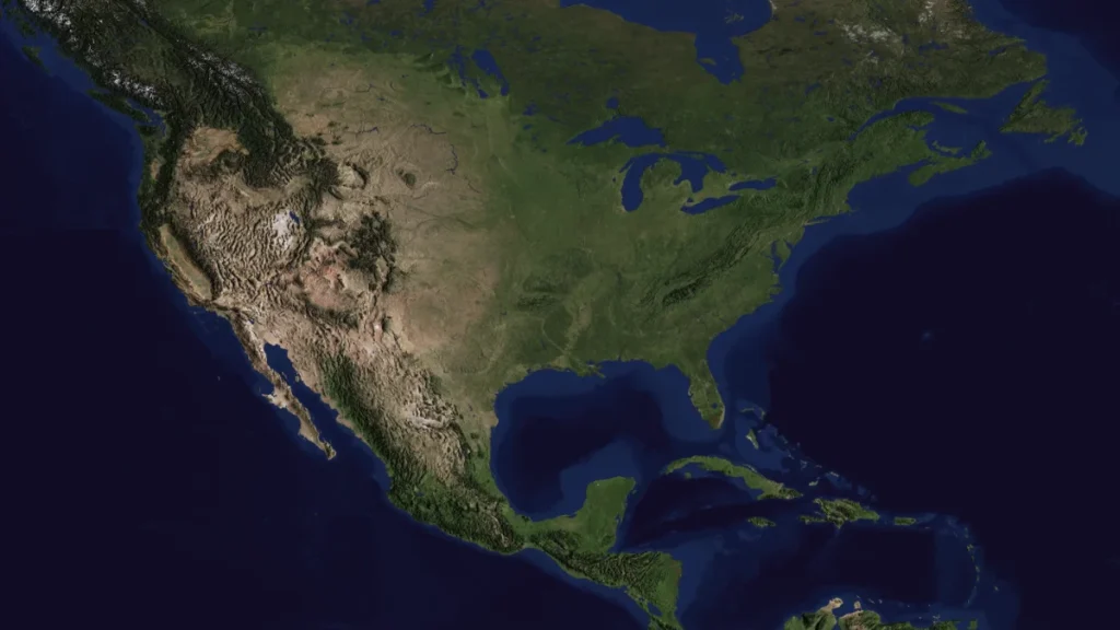 A América do Norte está a afundar-se no manto da Terra