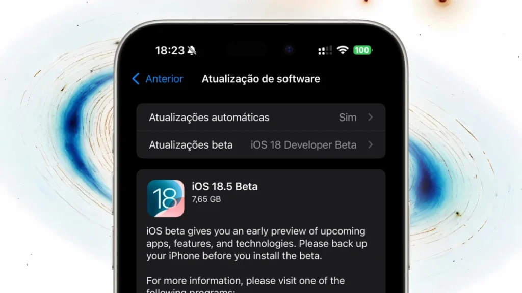 Apple lança a primeira versão beta do iOS 18.5