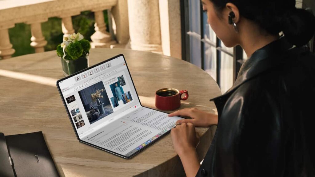 Huawei lança o MateBook Fold Ultimate Design: um portátil dobrável com 7,3 mm de espessura