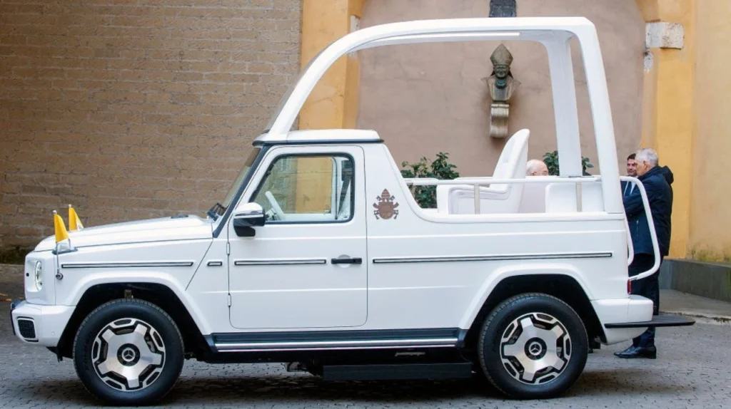 Papa Leão XIV poderá usar papamóvel elétrico da Mercedes-Benz no valor de 500 mil euros