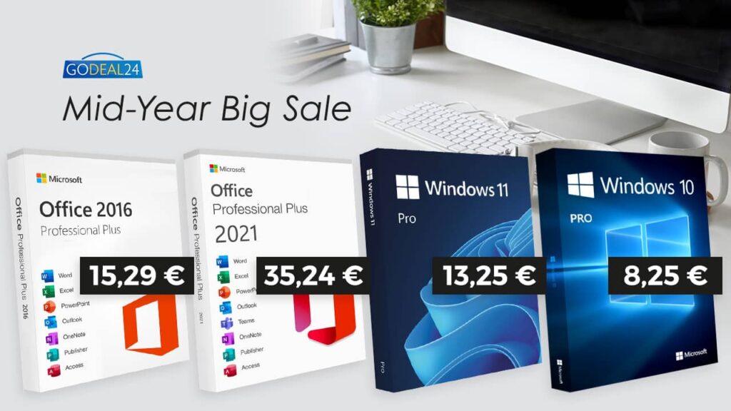 Godeal24 com descontos gigantes em Office e Windows
