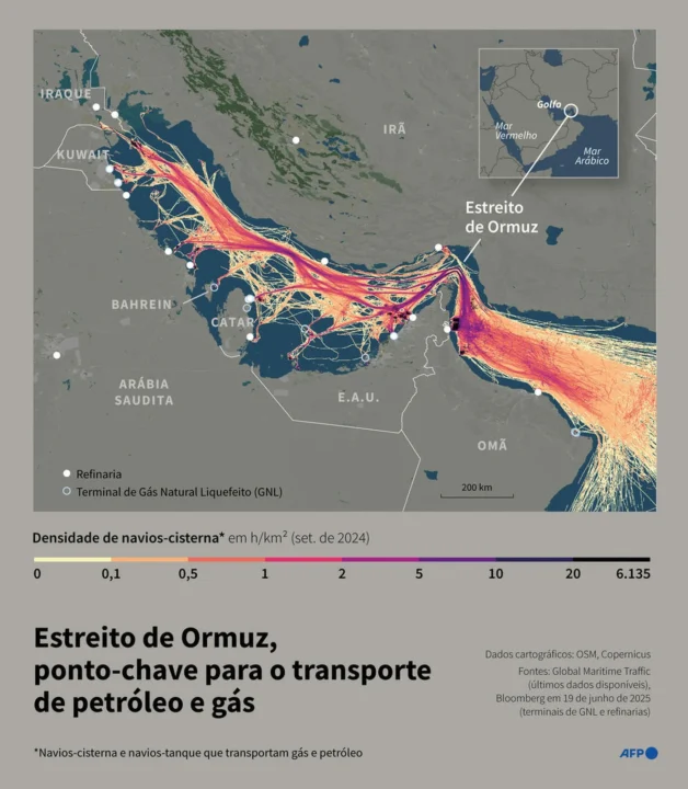 Fecho do Estreito de Ormuz! 20% do petróleo mundial passa por aqui