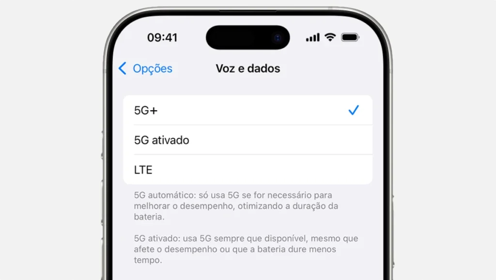 iOS 26 beta 2 trouxe ao iPhone suporte para 5G+ (5G SA). Sabe o que é?