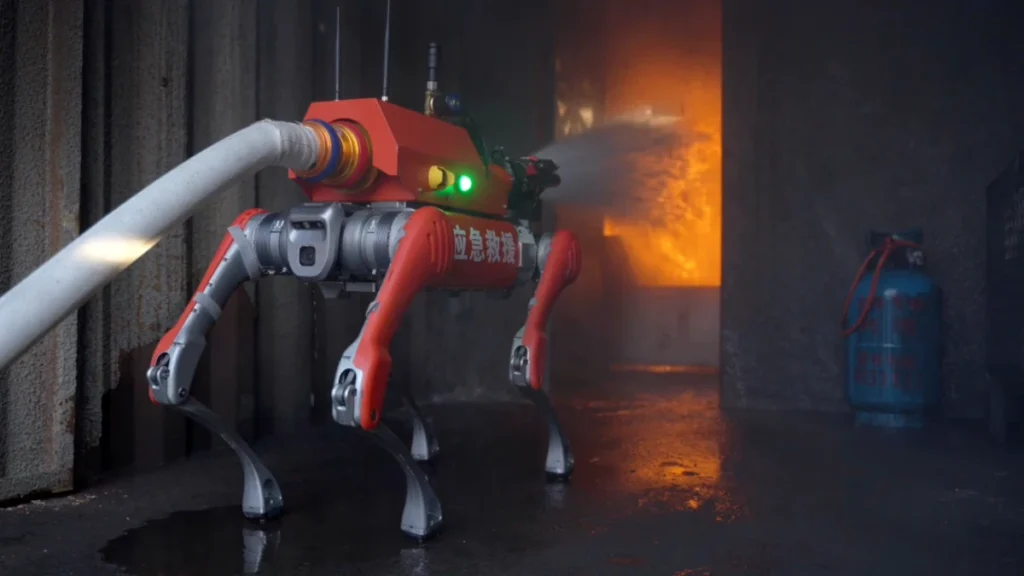 China já tem um exército de drones e robôs bombeiros que enfrenta o incêndio “sem receio”