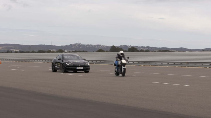 Tesla Model S durante os testes do Euro NCAP