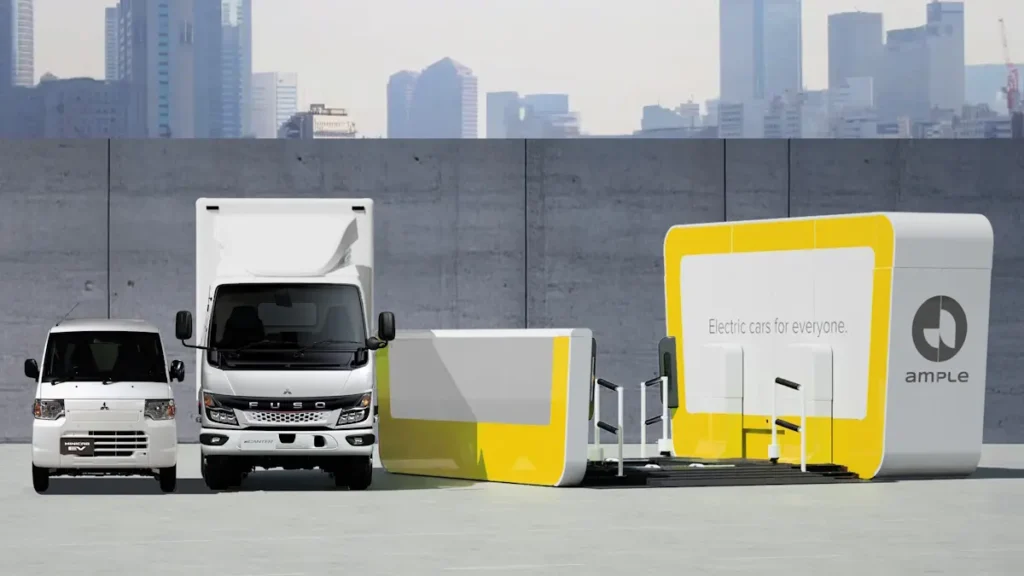 Veículos elétricos carregados em 5 minutos? Mitsubishi cria rede de troca de baterias