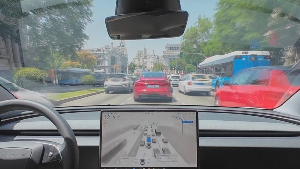 Tesla Madrid testes FSD Elon Musk