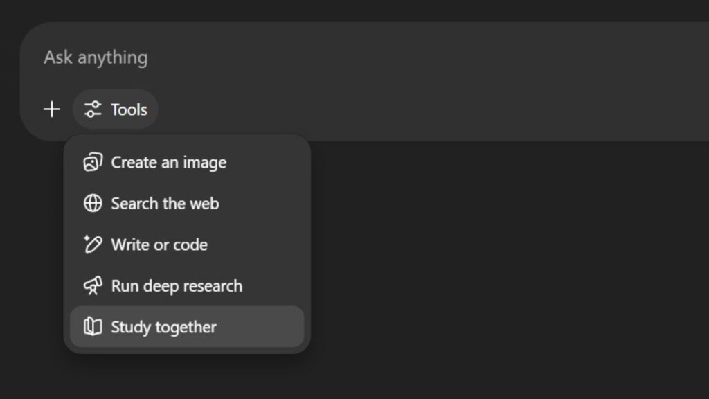 ChatGPT parece estar a testar uma nova funcionalidade chamada “estudar juntos”
