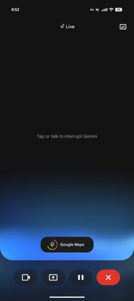 Google Gemini Live IA