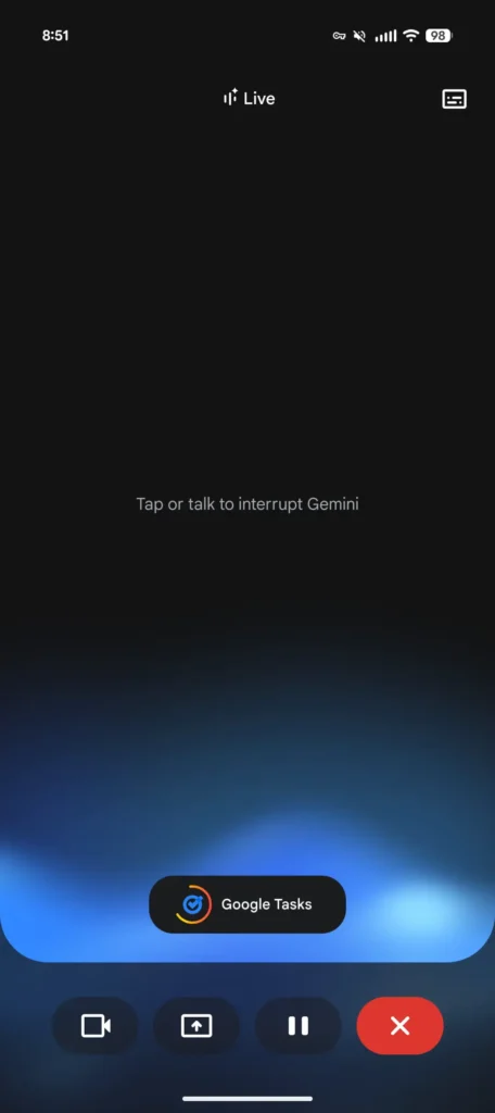 Google Gemini Live IA