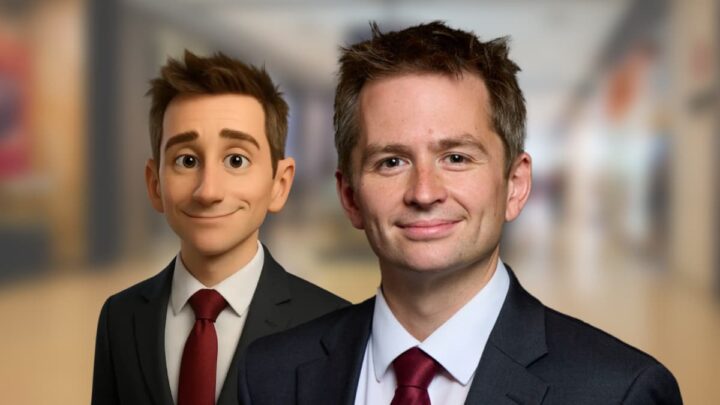 Membro do Partido Trabalhista e representante de Leeds South West amd Morley, Mark Sewards e a representação do seu gémeo digital