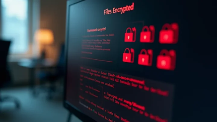 Ilustração de ataque ransomware