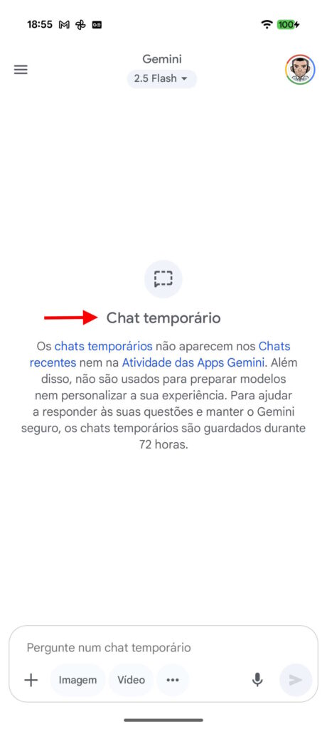 Google ativa um dos seus recursos mais esperados na Gemini 4 Google Gemini conversas temporárias