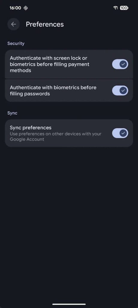 Chrome palavras-passe Google segurança biométrica