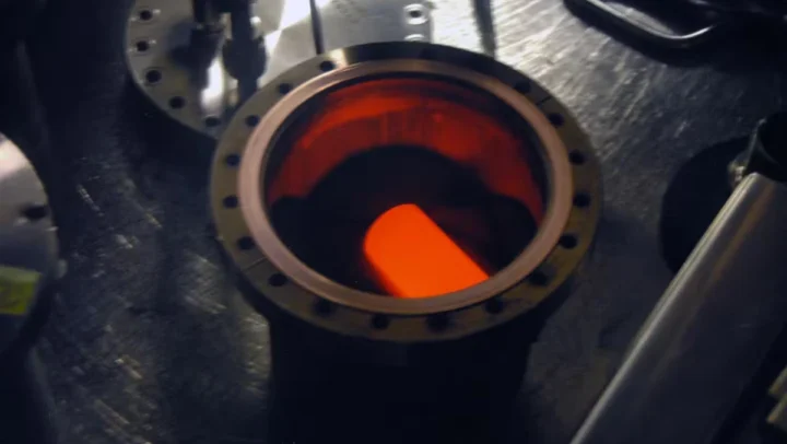 Imagem de um reator nuclear do rover Mars Curiosity