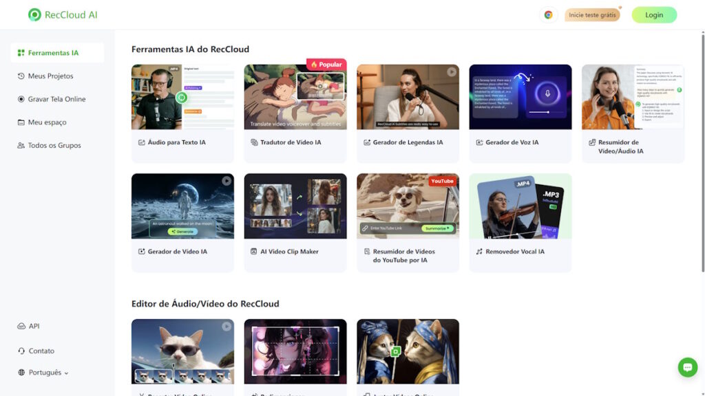 RecCloud – o poder da Inteligência Artificial na edição de vídeo