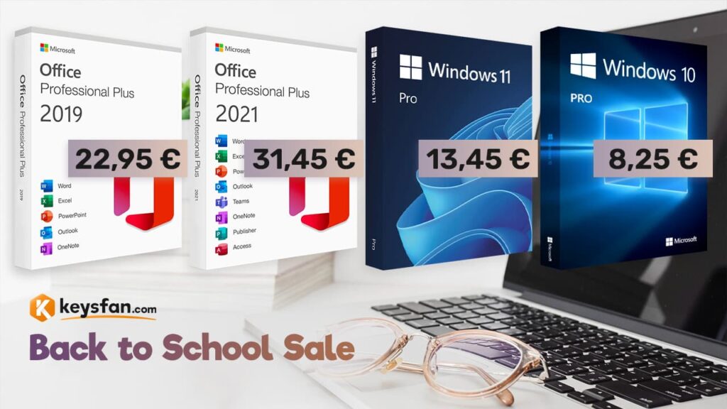 Keysfan regressa: campanha Back to School: Windows e Office com descontos até 90%