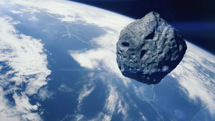 Ilustração do asteroide 2025 FA22