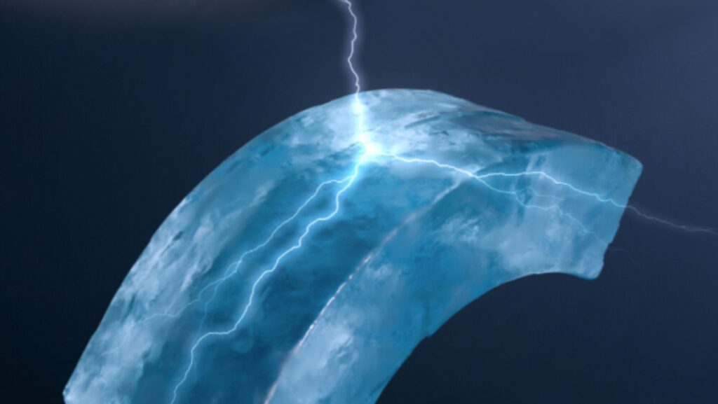 Researchers at ICN2 have found that bending ice produces electricity, offering new insight into the origin of lightning. Ubiquitous in nearly all cold ecosystems, ice is still unveiling hidden properties.