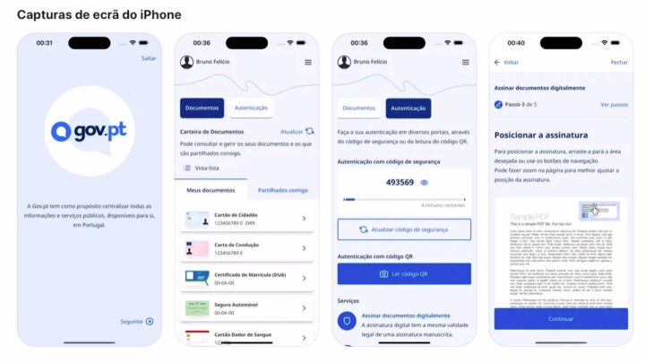 Já pode adicionar um novo documento à app Gov.pt