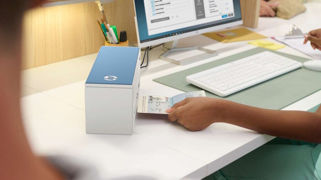 HP impressoras IA segurança trabalho