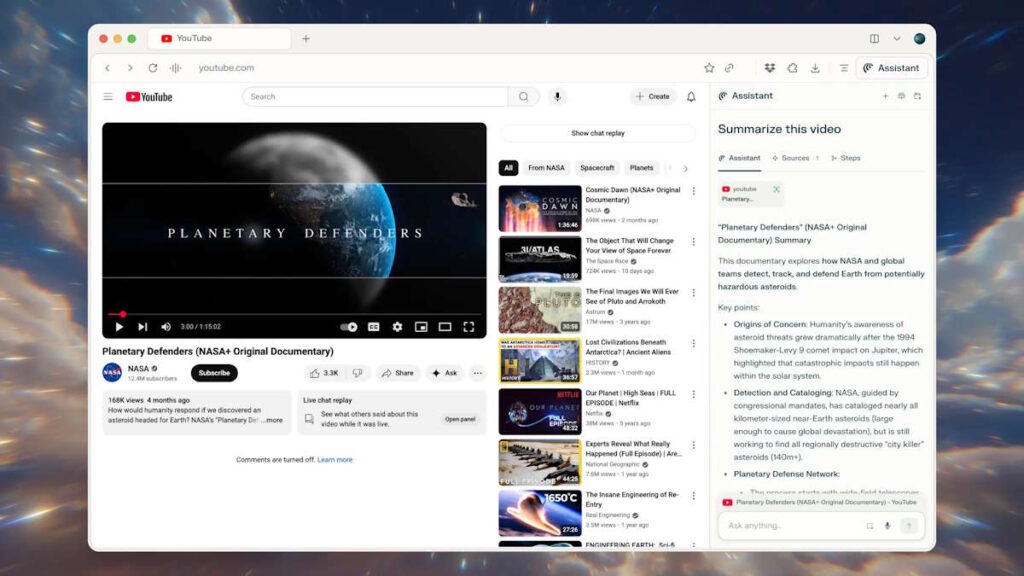 Comet Perplexity IA browser