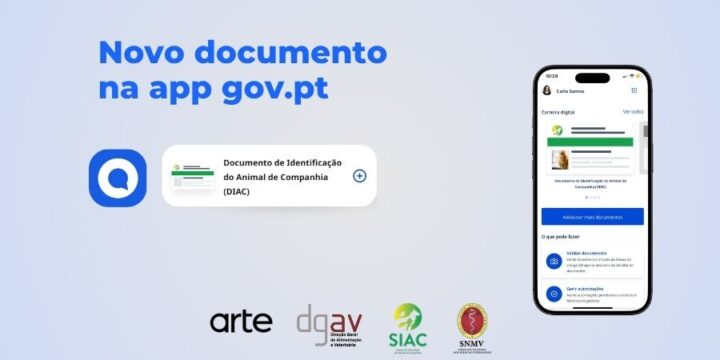 Já pode ter o documento do seu animal de companhia na app Gov.pt