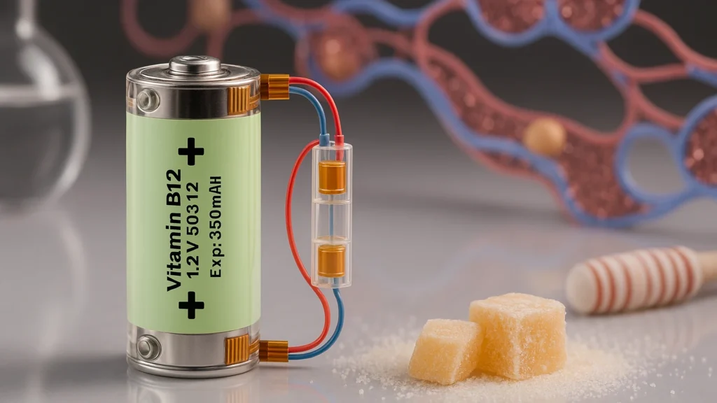 Inovação: criada bateria baseada em vitamina B2 e açúcar, inspirada no metabolismo humano