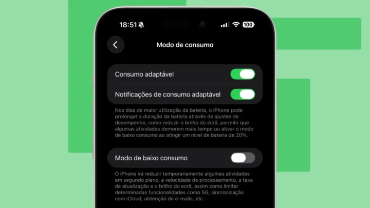 O que é o Modo de Consumo Adaptável no iPhone com o iOS 26? 1 consumo adaptavel00