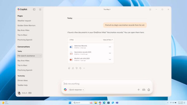 Microsoft atualiza CoPilot no Windows e traz uma integração única