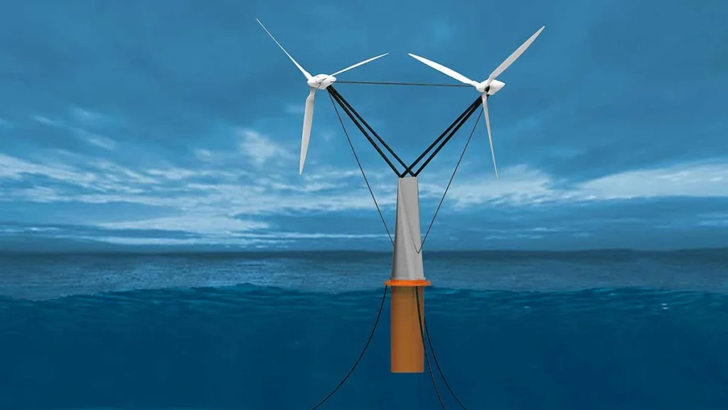 Engenheira projeta turbina eólica flutuante inovadora com duplo rotor e sem ancoragem
