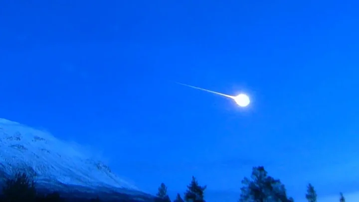 Ilustração dos meteoros de Halloween