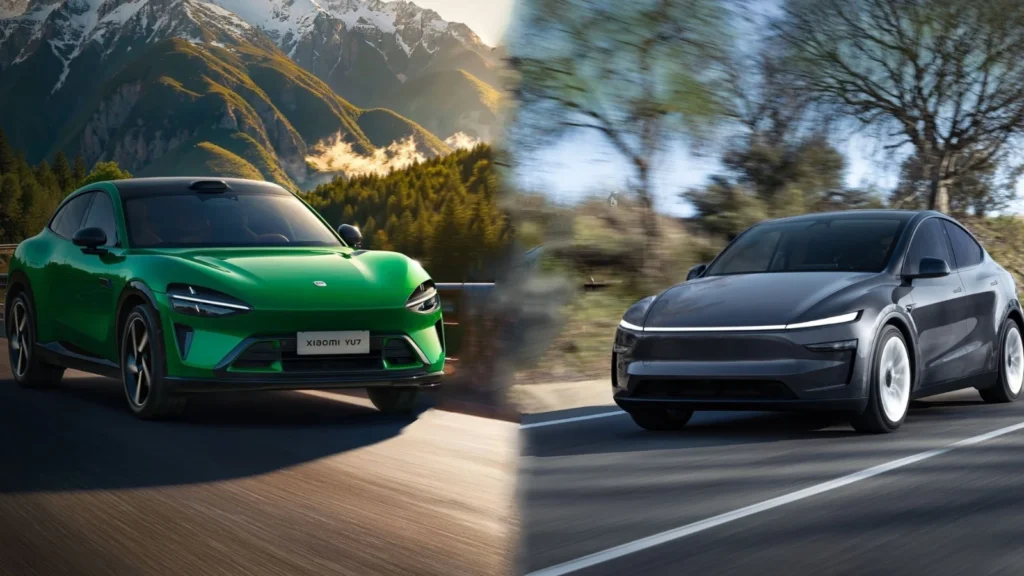 Xiaomi YU7 elétrico carro Tesla Model Y