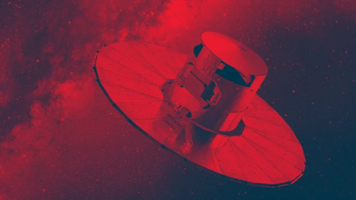 Ilustração da sonda Gaia que estuda a Via Láctea