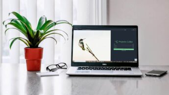 Projecto Colibri num computador portátil