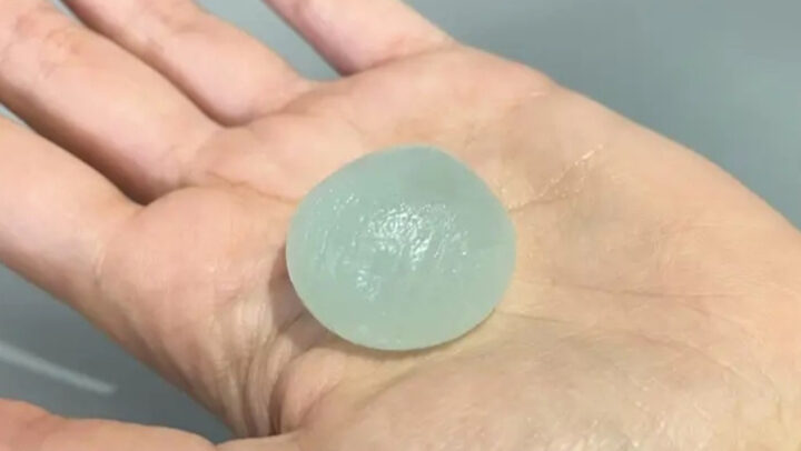 Cápsula Clea, biodeagradável e hidrossolúvel 