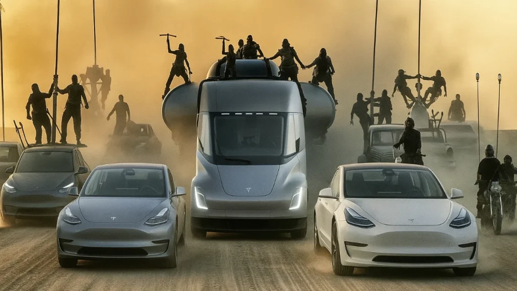 Tesla lança modo “Mad Max”: condução autónoma mais agressiva chega às estradas