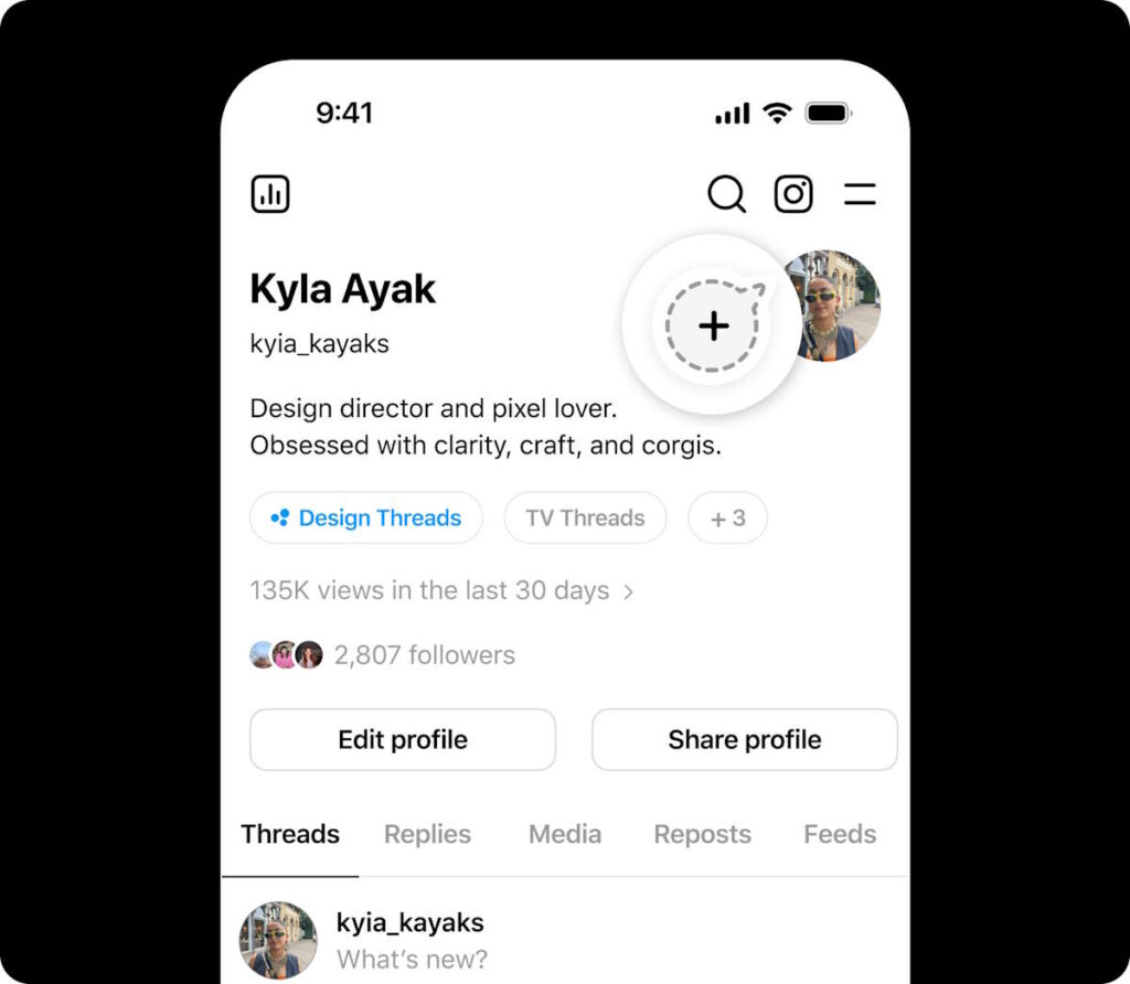 Threads publicações fantasmas mensagens respostas